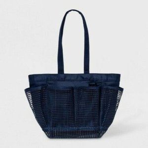 Lot of 2 NWT Blue Mesh Shower Caddy Room Essential